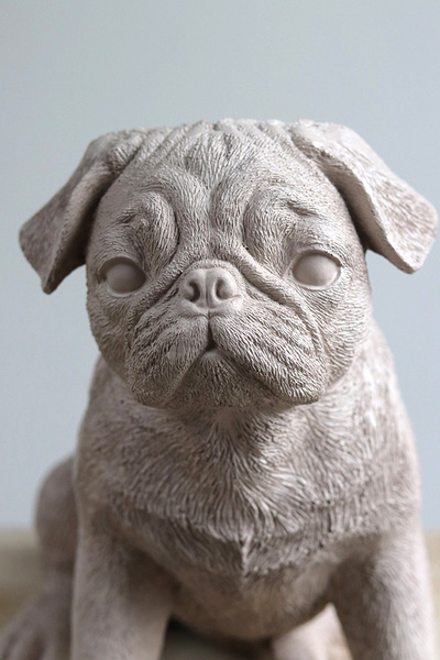 Dog in the Fog, figurka pies mops