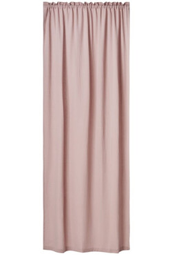 Muślin, zasłona z bawełny organicznej z tunelem, brudny róż, szer.140cm