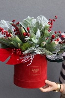 Winter Mood, zimowy flowerbox świąteczny,