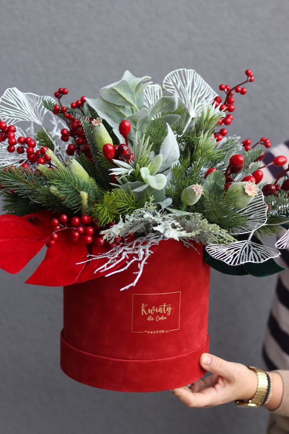 Winter Mood, zimowy flowerbox świąteczny,