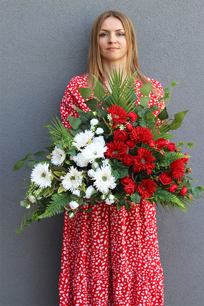 Polska, patriotyczna wiązanka nagrobna