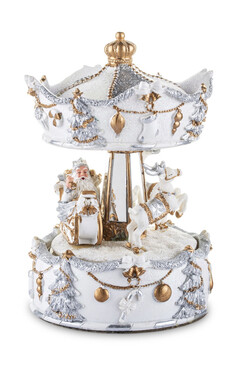 Zimowa Karuzela, bożonarodzeniowa pozytywka A, wym.17x11.5cm