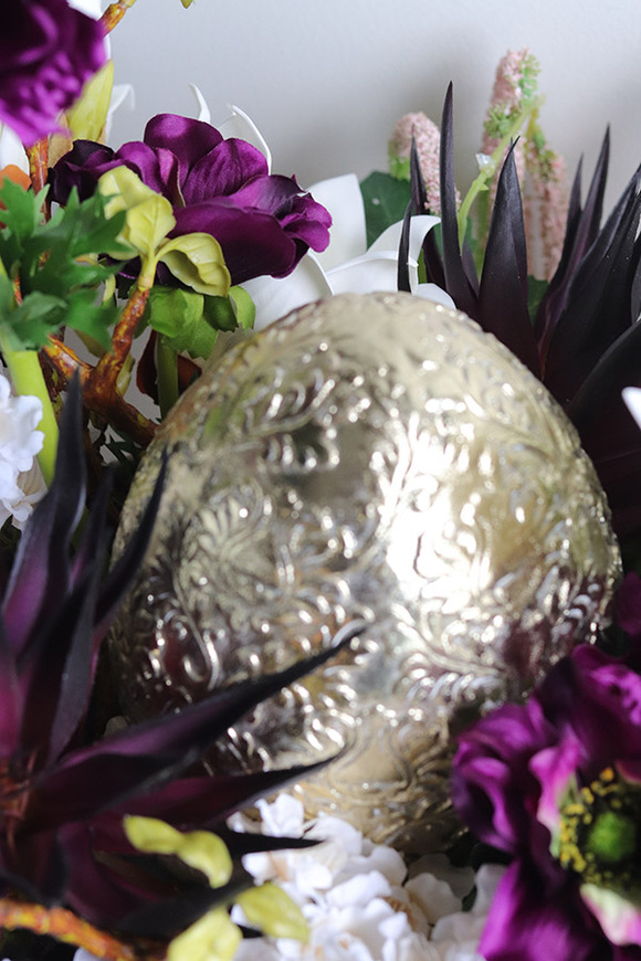 Royal Easter, stroik wielkanocny z jajkiem