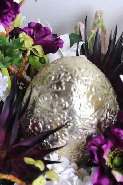 Royal Easter, stroik wielkanocny z jajkiem