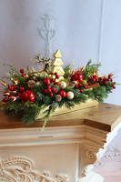 Złota Choinka, bożonarodzeniowy stroik na tacce