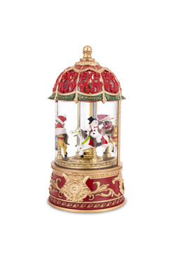Xmas Fair, świąteczna pozytywka karuzela LED, wym.23x11x11cm