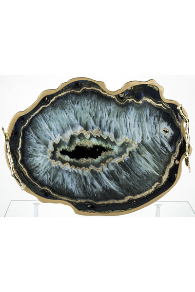 Agate Milai 2, złota taca glamour