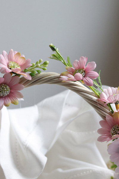 Milunia, dekorowany koszyczek wielkanocny