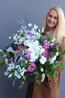 Nerasa, komplet dekoracji nagrobnych, kompozycja + bukiet 