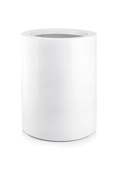 Fiberglass donica walec White 50x40cm