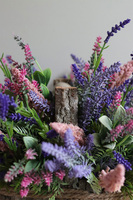 Wrzosy Jesień, kompozycja koszyk z wrzosami