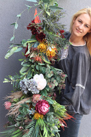 Jasmina, stylowa girlanda ze sztucznych kwiatów, dł.3m