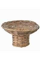 Gustawo, patera wiklinowa na nodze, G, wym.26x14x10cm