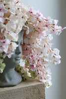 Afro Wisteria, kompozycja kwiatowa w głowie