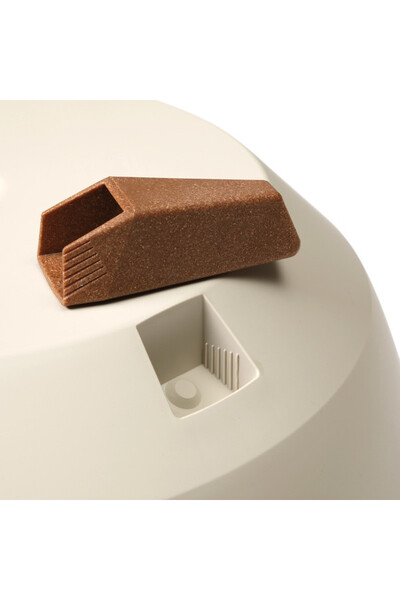 Roma Eco, osłonka doniczka na nóżkach, brązowa