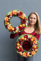 Orangina 2, jesienny wianek na drzwi