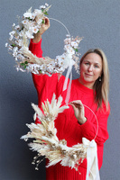 Subtelle Lilano, wianek na obręczy z jabłonką