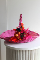 Sweet Coco Fuksja, dekorowany koszyczek wielkanocny