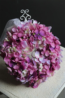 Leossi Pink, dekoracyjny wianek z hortensji