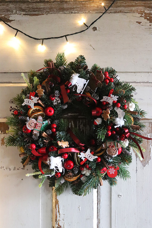 Wigilijna Radość, świąteczny wianek