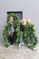 Lesotho Jungle, girlanda z zielonych zwisających pędów