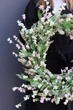 Calina, wiosenny wianek na drzwi, śr.60cm