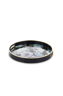 Wiktoria B, melaminowa taca z przeszklonym blatem, wym.4x36x36cm