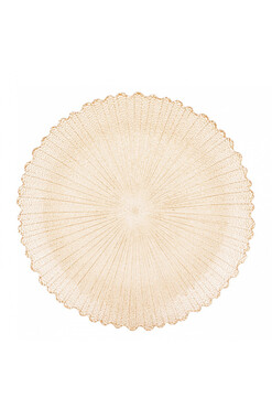 Emia, szklany podtalerz podkładka, B, śr.33cm