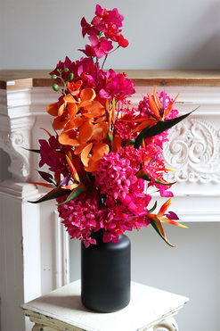 Lawa Strelicja 2, dekoracyjny bukiet w wazonie, wys.86cm