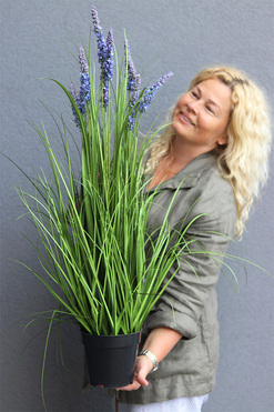 Lediana, sztuczna trawa kwitnąca w doniczce, wys.88cm