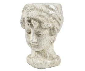 Cremona 5, osłonka doniczka ceramiczna głowa, wym.18x14x21.5cm