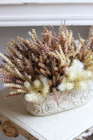 Wrzosy Beige 2, kompozycja kwiatowa w donicy