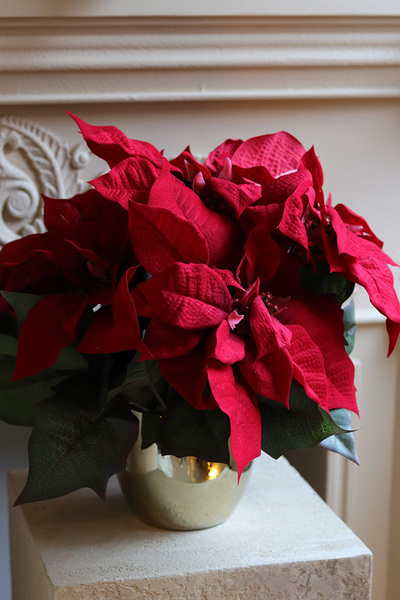 Gwiazda Betlejemska Gold, wysokiej jakości sztuczna roślina