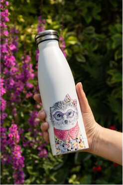 Aquarel Pets, termos stalowa butelka, jeż, poj.500ml