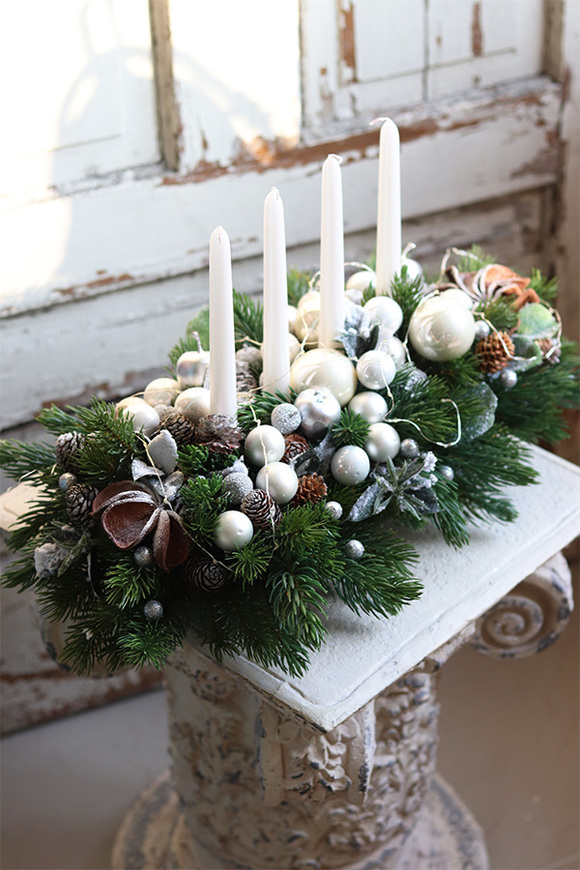 adwentowy stroik Moderno, wym.33x54cm  