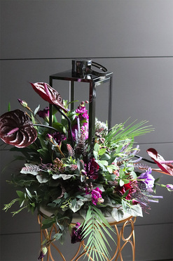 Angelo Garden Purple Graphite, lampion nagrobny, wys.55cm