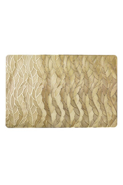 Willow, dekoracyjne podkładki pod talerz złote, 6szt, wym.45x30cm