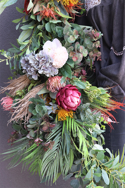 Jasmina, stylowa girlanda ze sztucznych kwiatów, dł.3m