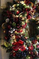 Świąteczny Kolor Big, bogaty wianek świąteczny LED