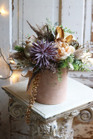 Winter Glam, welurowy flowerbox bożonarodzeniowy LED