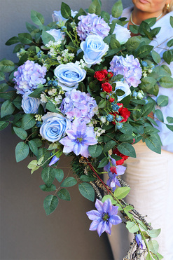 Ollenia dekoracja / wiązanka nagrobna, dł. 110cm 