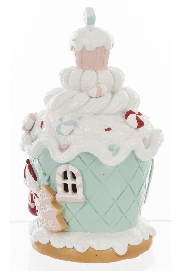 Cookie świąteczna cukrowa chatka LED pozytywka	