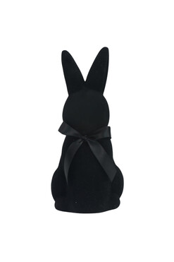 Bunny the Star, figurka wielkanocna zajączek, czarny, wys.43cm
