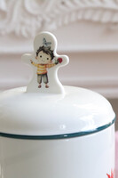 Pan Kwiatek, ceramiczny pojemnik z pokrywką