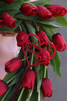 Lovely Red, wieniec nagrobny w kształcie serca