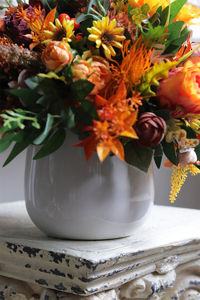 Orange Fall, jesienna kompozycja na stół