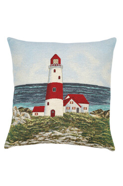 Latarnia Morska, poszewka gobelinowa dwustronna, 45x45cm