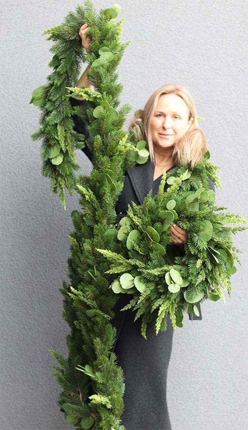 Green Decora New, komplet świątecznych dekoracji, wianek + girlanda