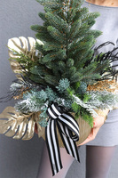 Della Antique, nowoczesna choinka świąteczna w donicy