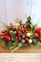 Złota Choinka, bożonarodzeniowy stroik na tacce